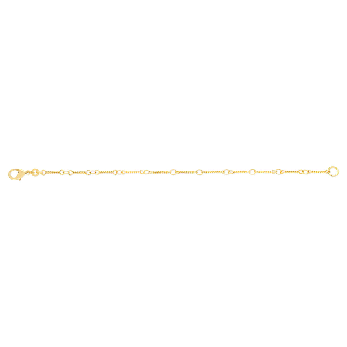 Bracelet plaqué or maillons 18 cm