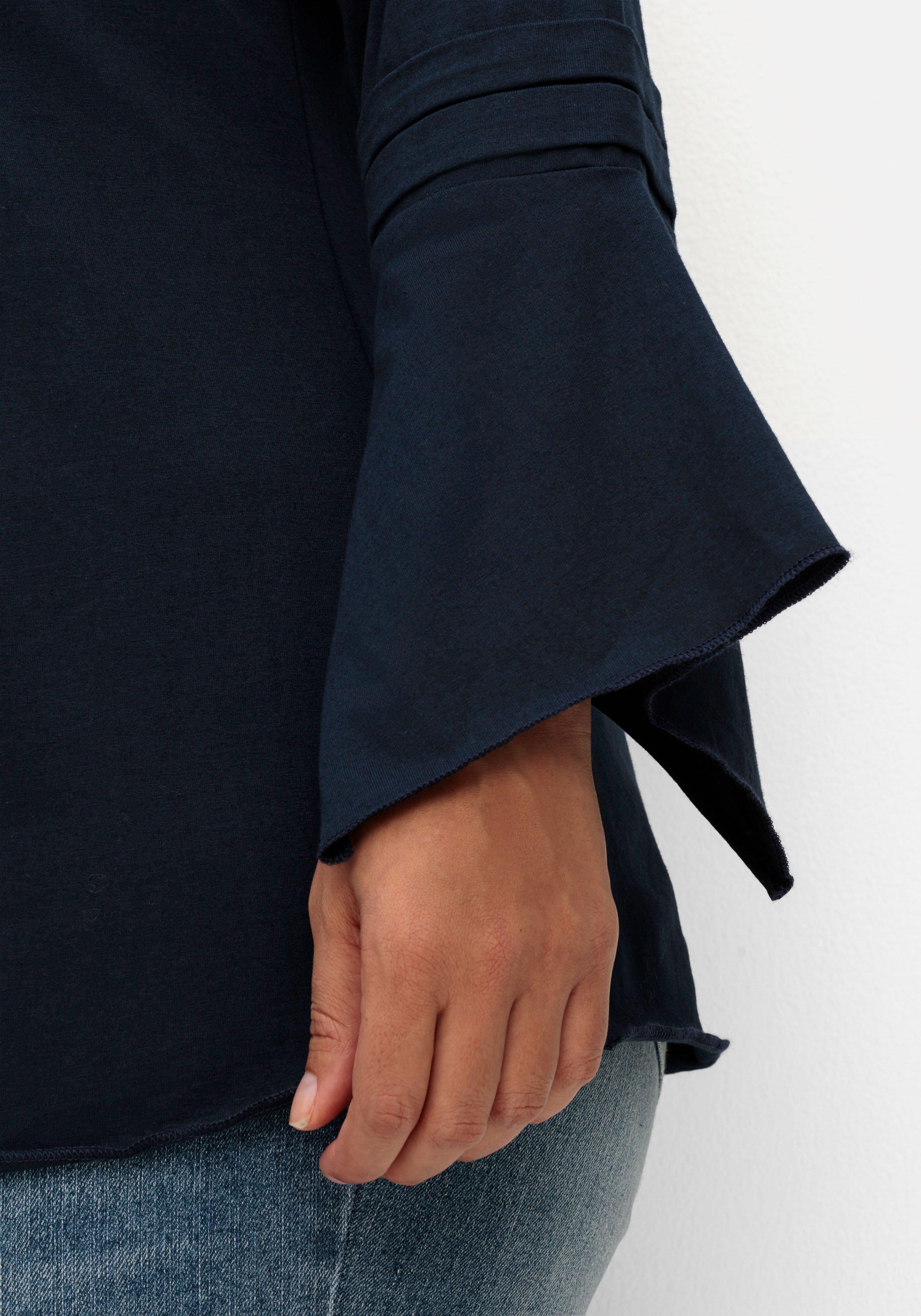 Langarmshirt mit Ärmeln in Zipfelform