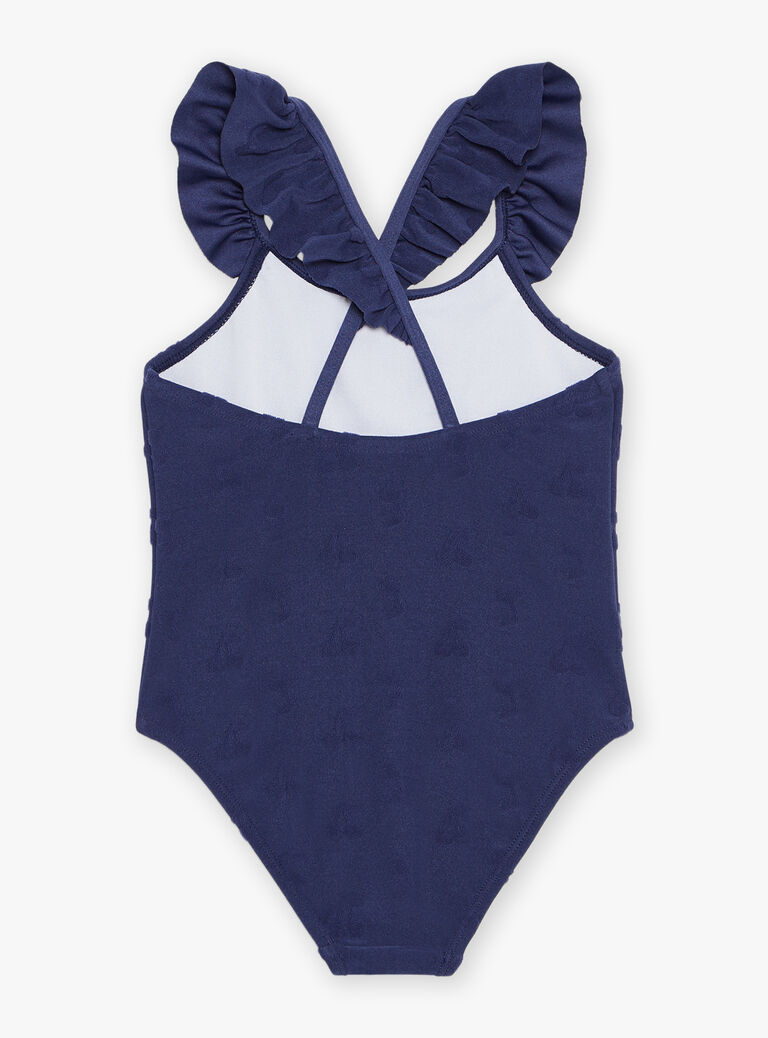 Maillot de bain bleu marine une pièce