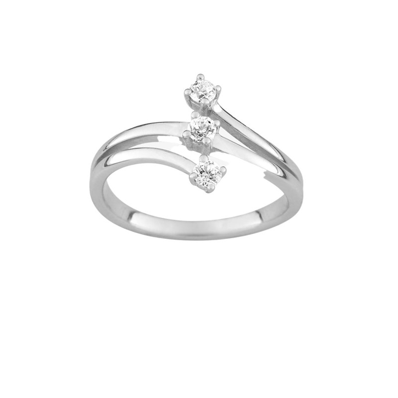 Bague femme - Oxyde de zirconium - Argent 925