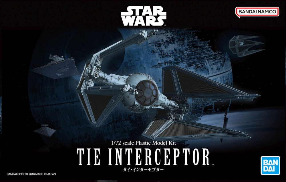 BANDAI TIE Interceptor , Bandai Modellbausatz zum Zusammenstecken Star War