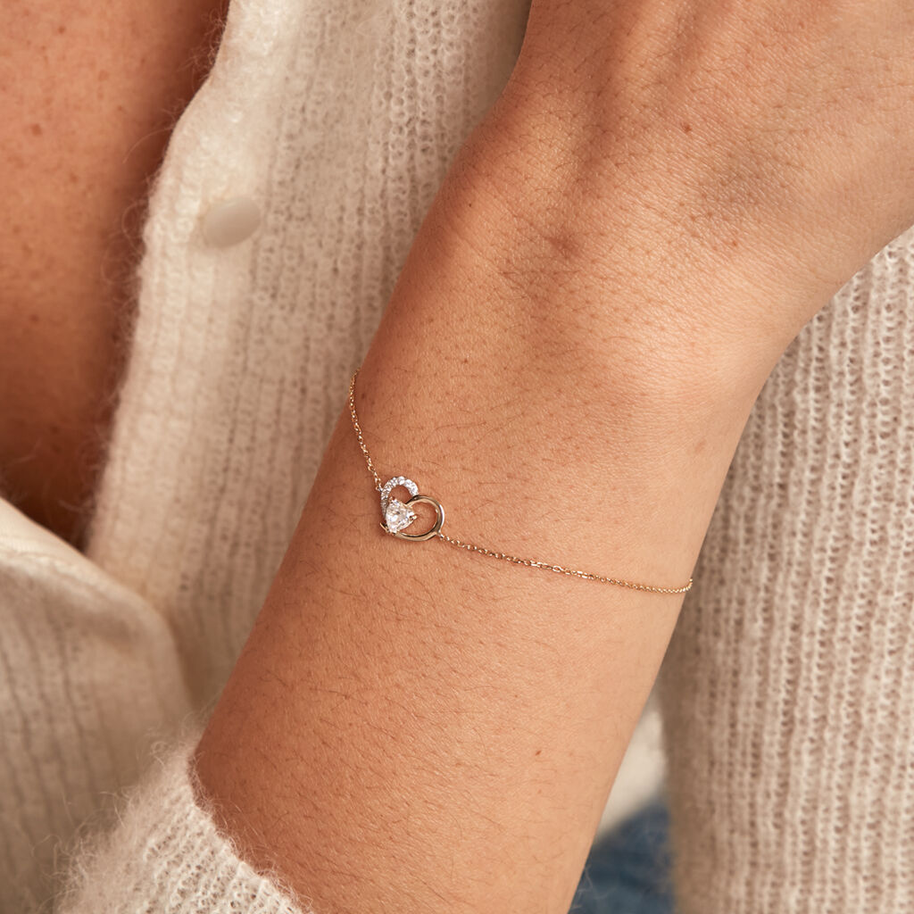 Bracelet Eliana Or Jaune Oxyde De Zirconium