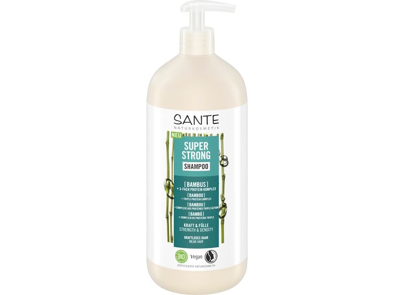 SANTE Shampoo Super Strong 950 ml Natürliches Haarshampoo reduziert Haarbruch