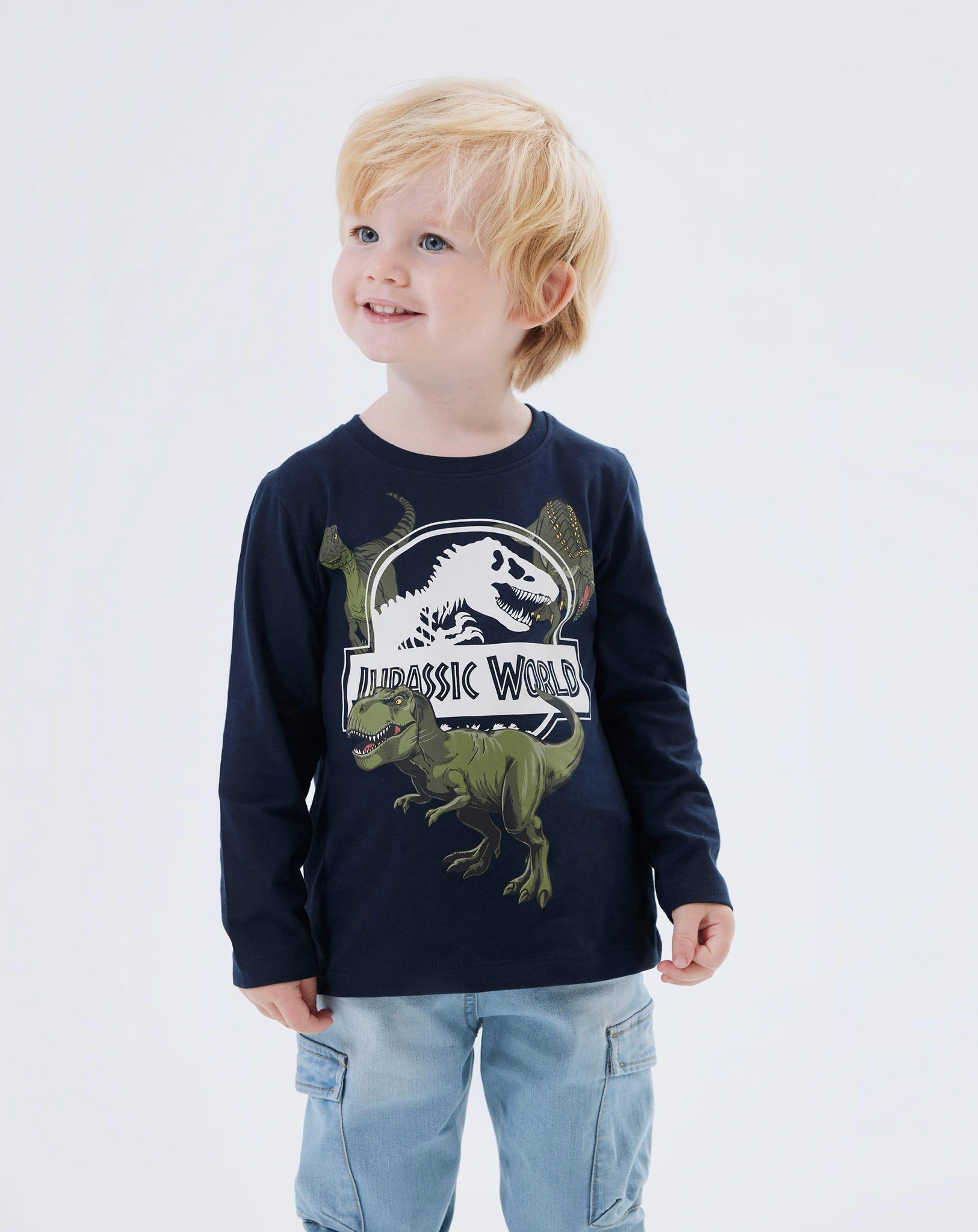Langarmshirt NMMNIJAL JURASSIC WORLD in dark sapphire