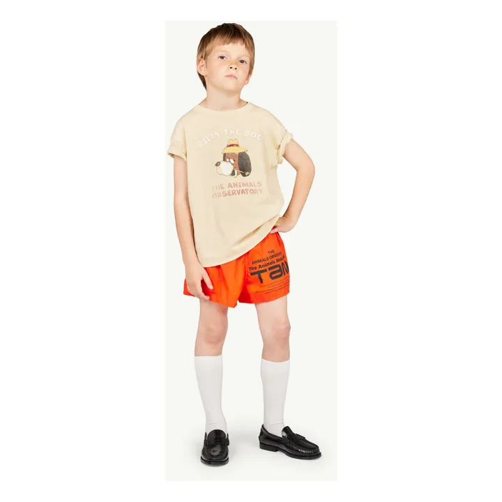 The Animals Observatory T-Shirt Rooster Billy Le Chien | Beige