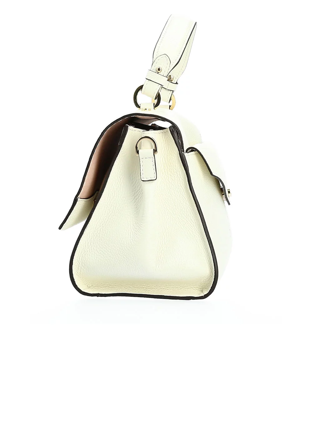 PETIT SAC RABAT INES CUIR BLANC