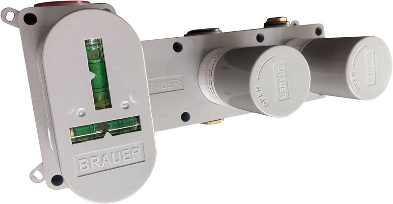 Brauer - Gold Carving - Inbouwthermostaat - Geborsteld Goud - Messing