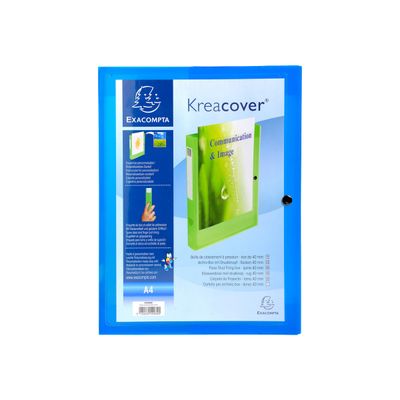 Exacompta KreaCover - Boîte de classement personnalisable - dos 40 mm - disponible dans différentes couleurs