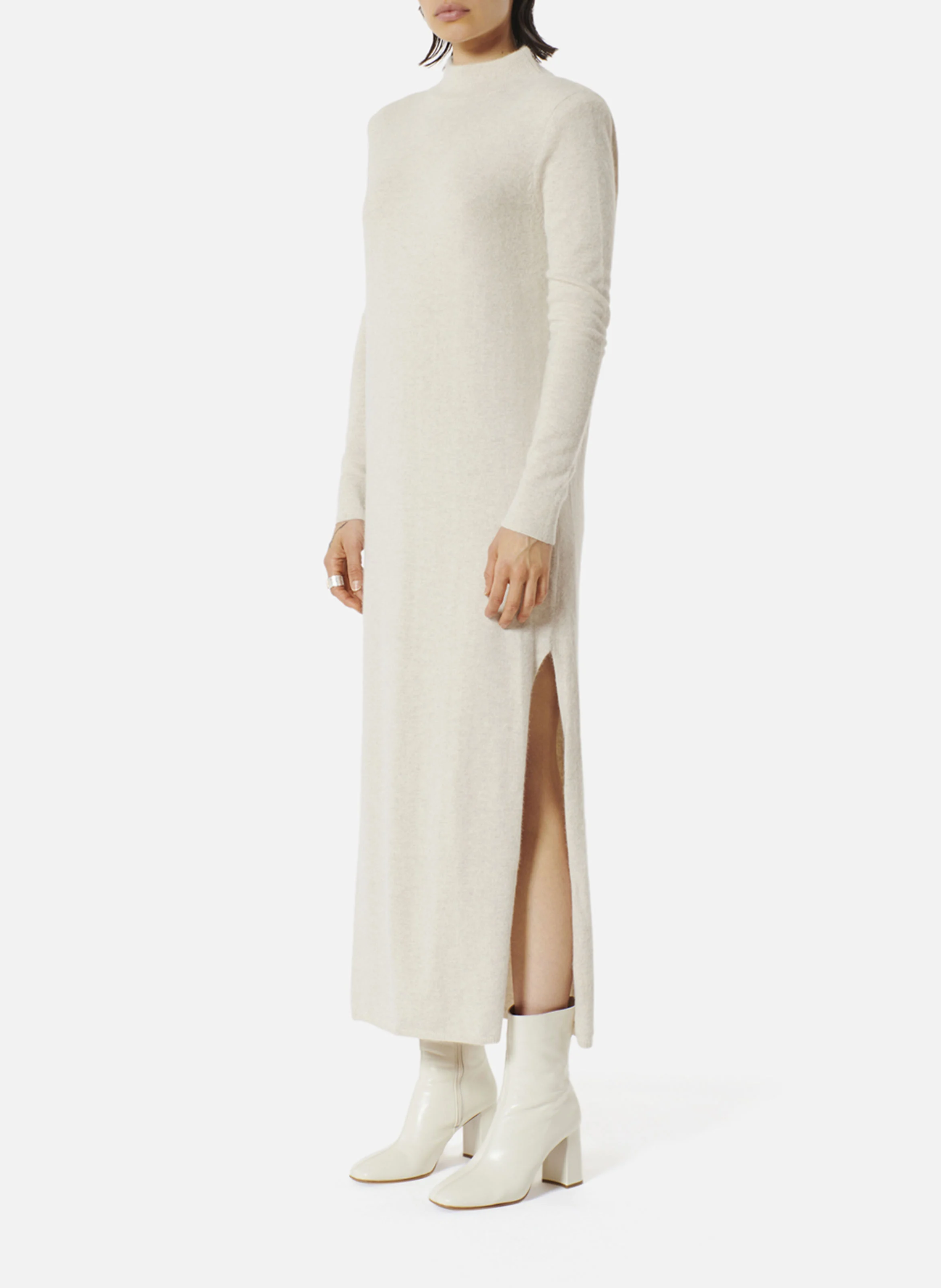 ROSSINI - Robe pull longue dos nu| Beige