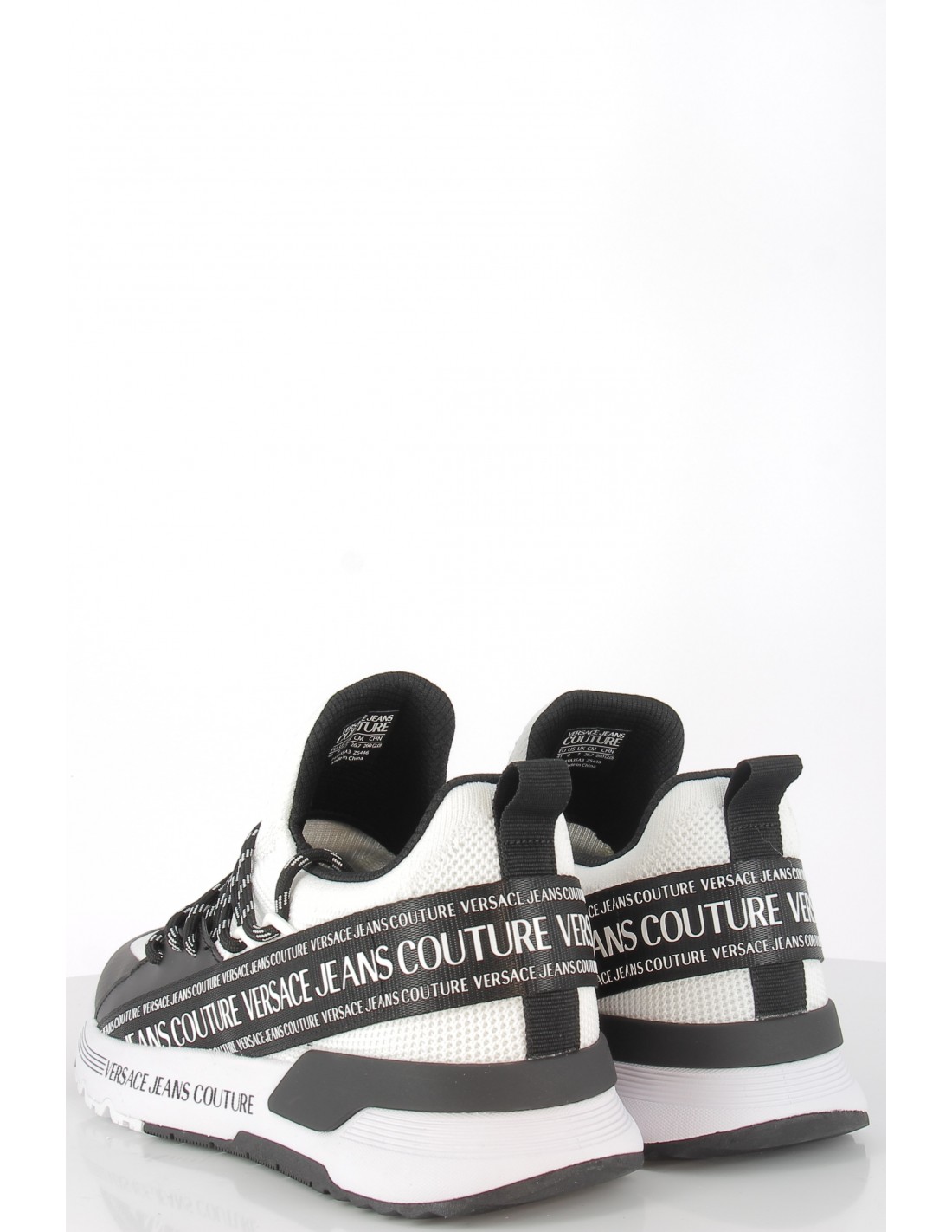 versace Baskets de ville homme dynamic noir/blanc