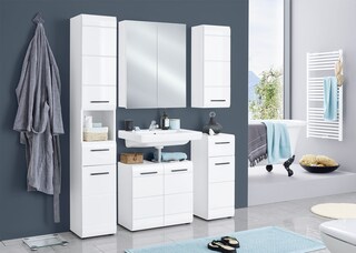 Hängeschrank Skin weiß Hochglanz 30x77x23 cm