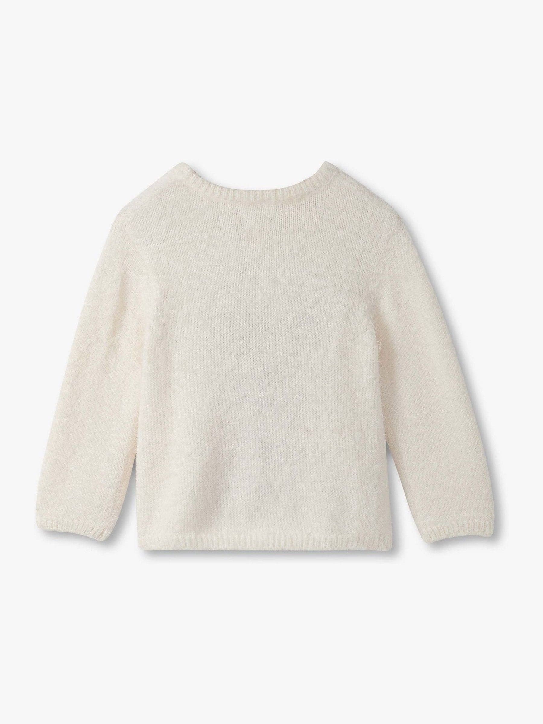 Hatley Natural Christmas Reindeer Furry Jumper
