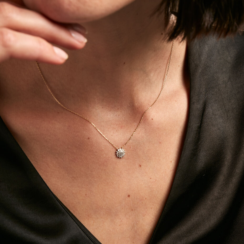 Collier Barbriar Or Jaune Diamant
