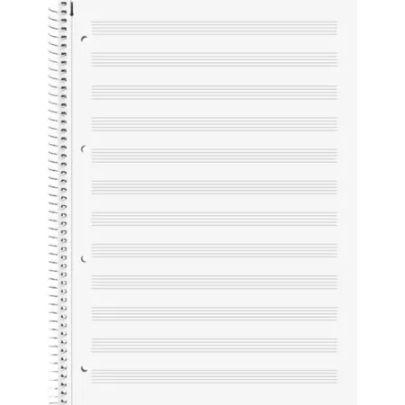 BRUNNEN Collegeblock Premium Student „Noten“, A4, 50 Blatt / 100 Seiten, Lineatur 14, violett