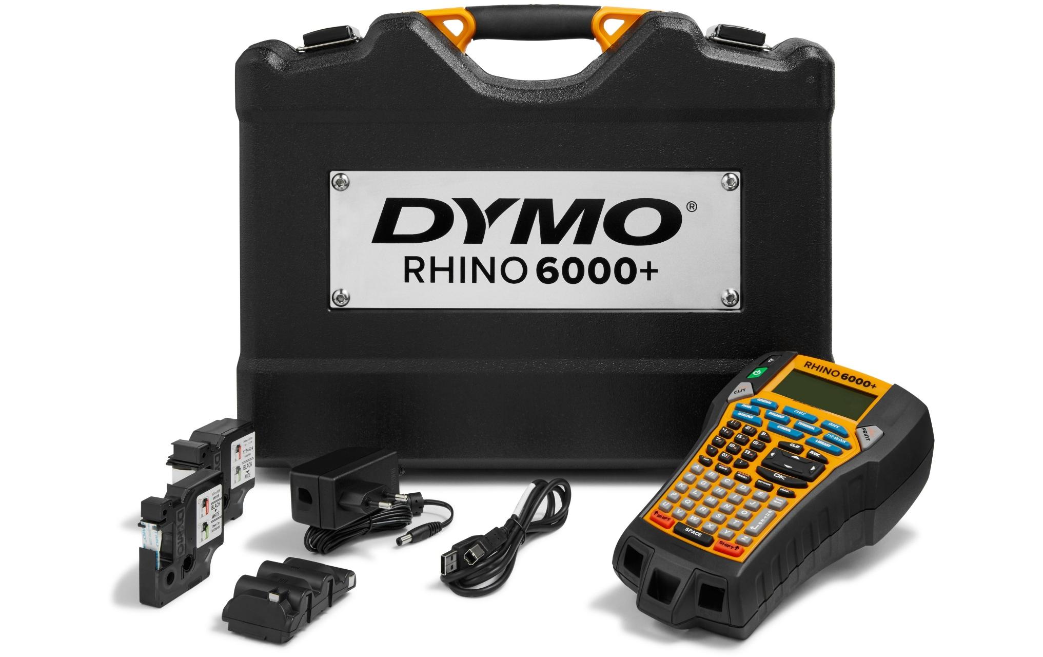 Etikettendrucker Rhino 6000+ Kofferset<br>Industrielles Beschriftungsgerät mit Zubehör und Hartschalenkoffer