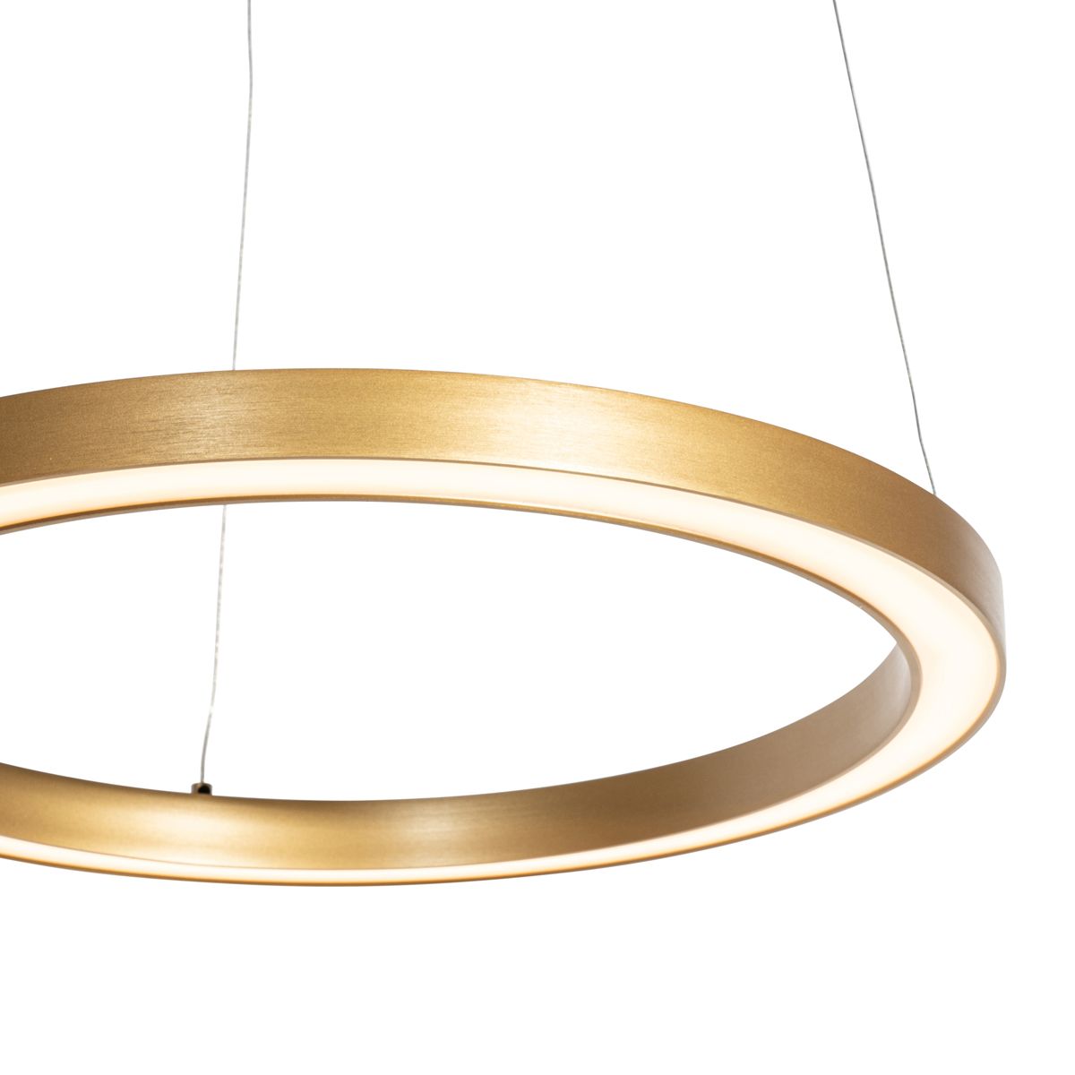 Hanglamp goud 40cm incl. LED 3-staps dimbaar - Girello