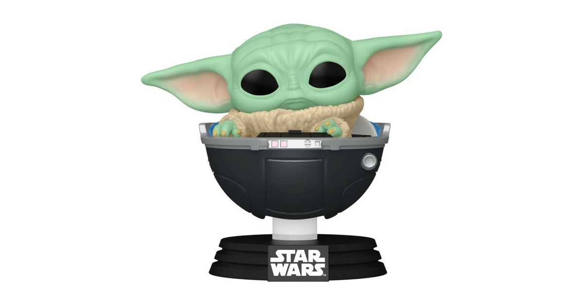 FunkoPop! Star Wars: The Mandalorian - Grogu in Hovering Pram speelfiguur