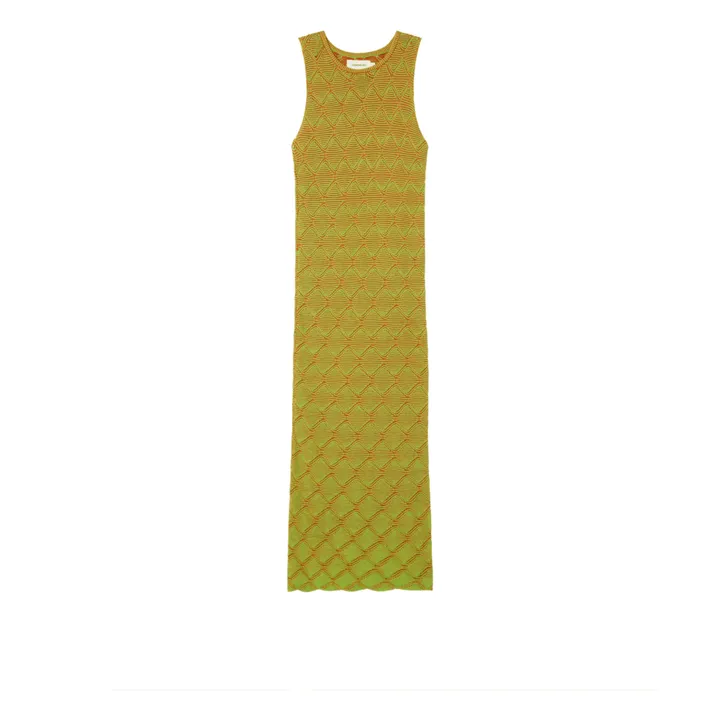 Thinking Mu Robe Maille Pippi Coton Bio | Vert