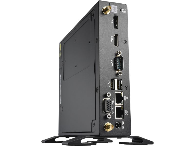 Shuttle Barebone XPC slim DS50U5 Lüfterloser 1,3 Liter PC im Industrie-Design mit integriertem ULV Prozessor