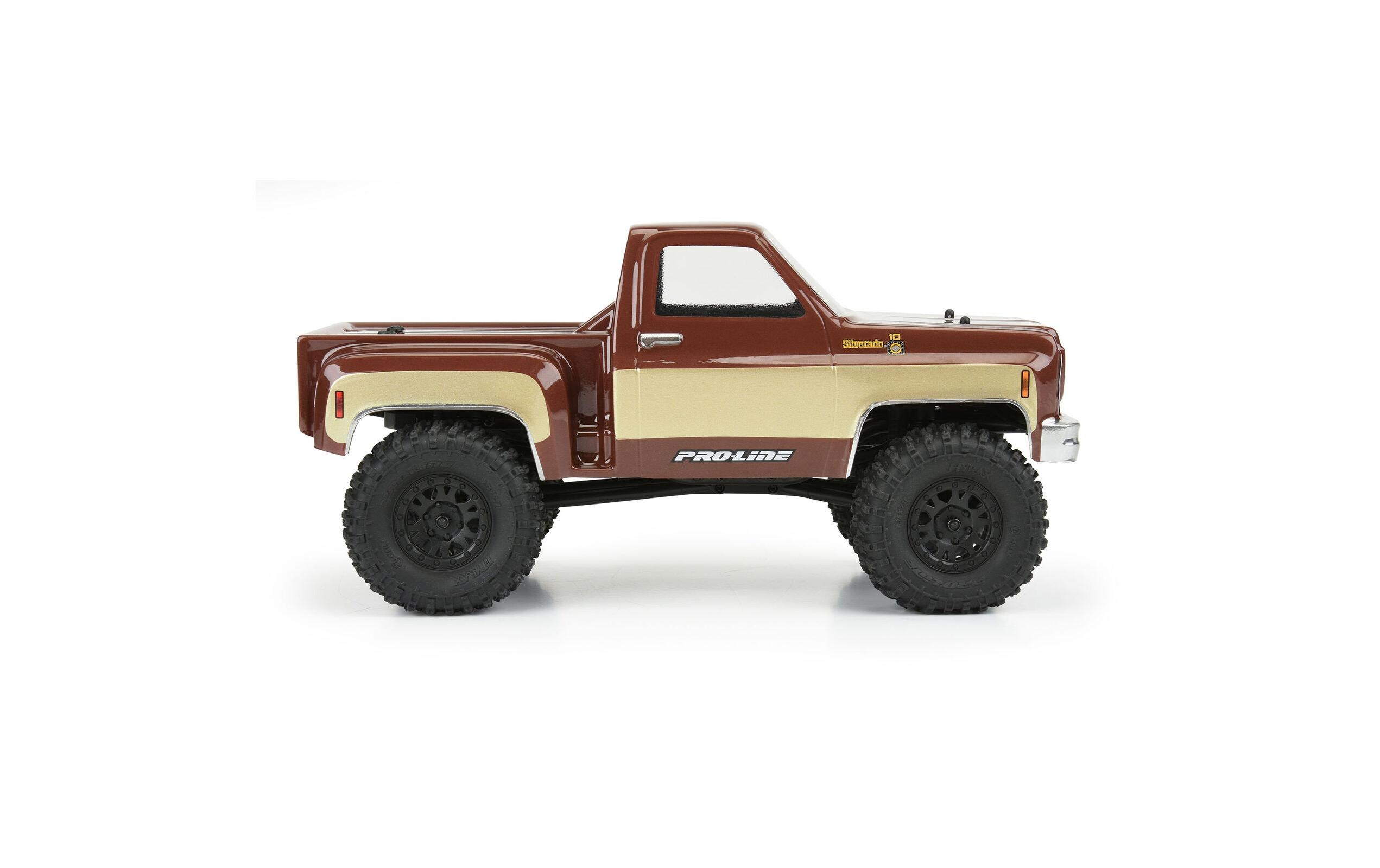 Karosserie Chevy K-10 Stepside 1978 unlackiert, 1:24Karosserie für Axial SCX24 Crawler