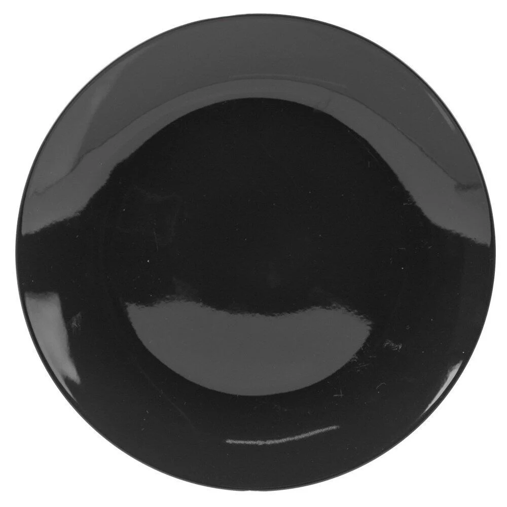 Assiette à dessert rayure noire et blanche