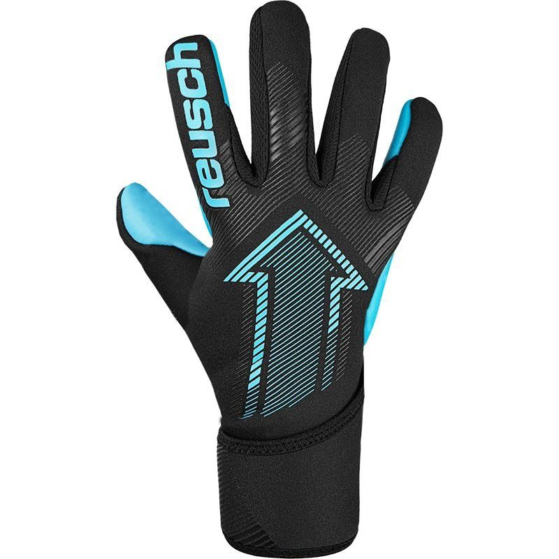 Reusch Gants de Gardien Fastgrip Aqua - Noir/Bleu Enfant