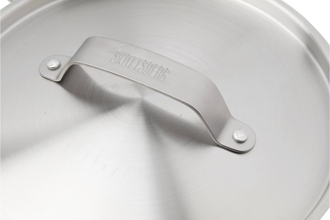 Skottsberg Stainless Steel 535704 kookpan met deksel, 24 cm