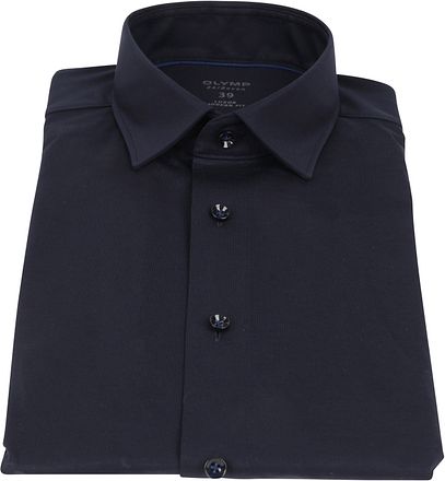 OLYMP Luxor Jersey Stretch Overhemd 24/Seven Navy 120264-18 kopen