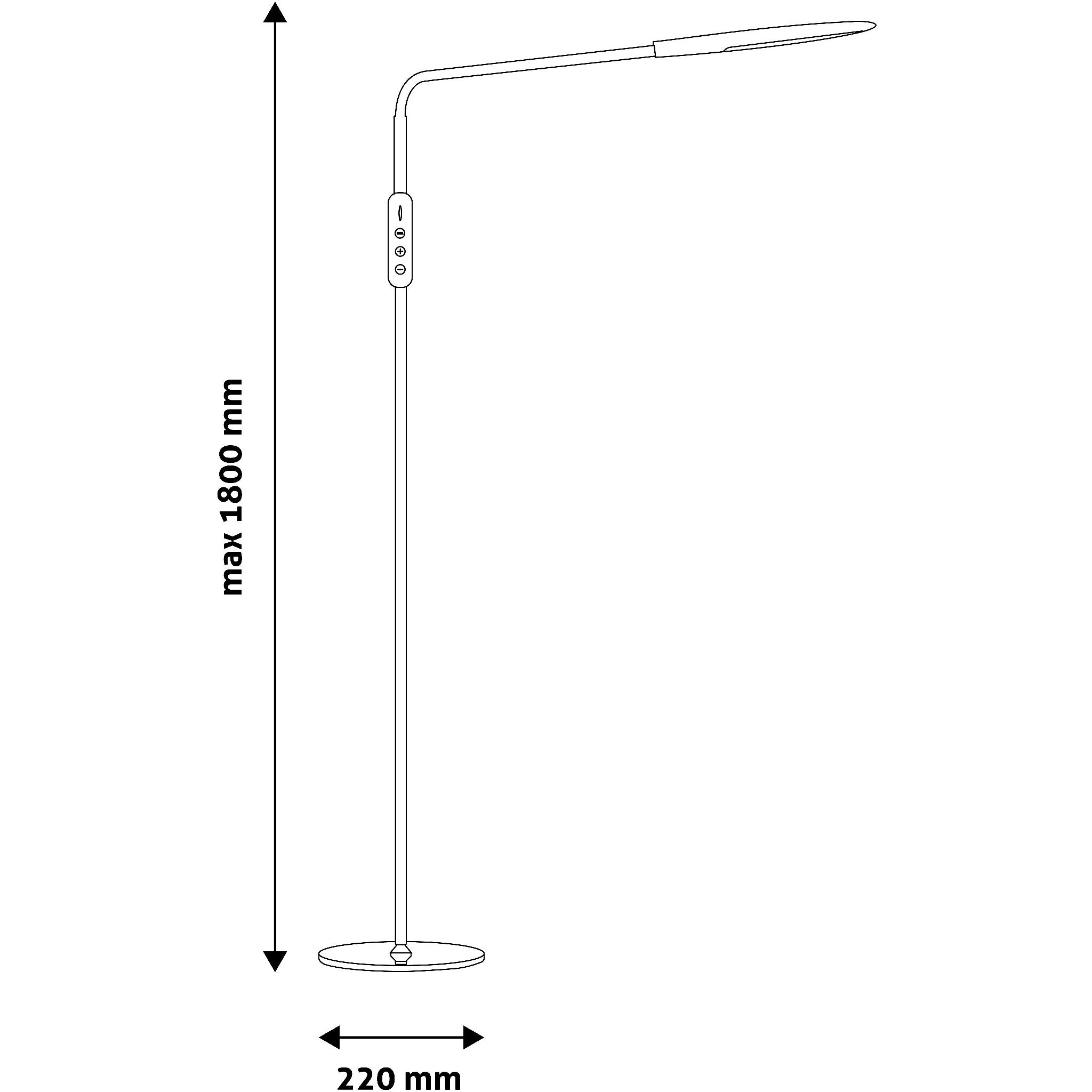 Avide LED Floor Lamp Remo 9W CCT wit