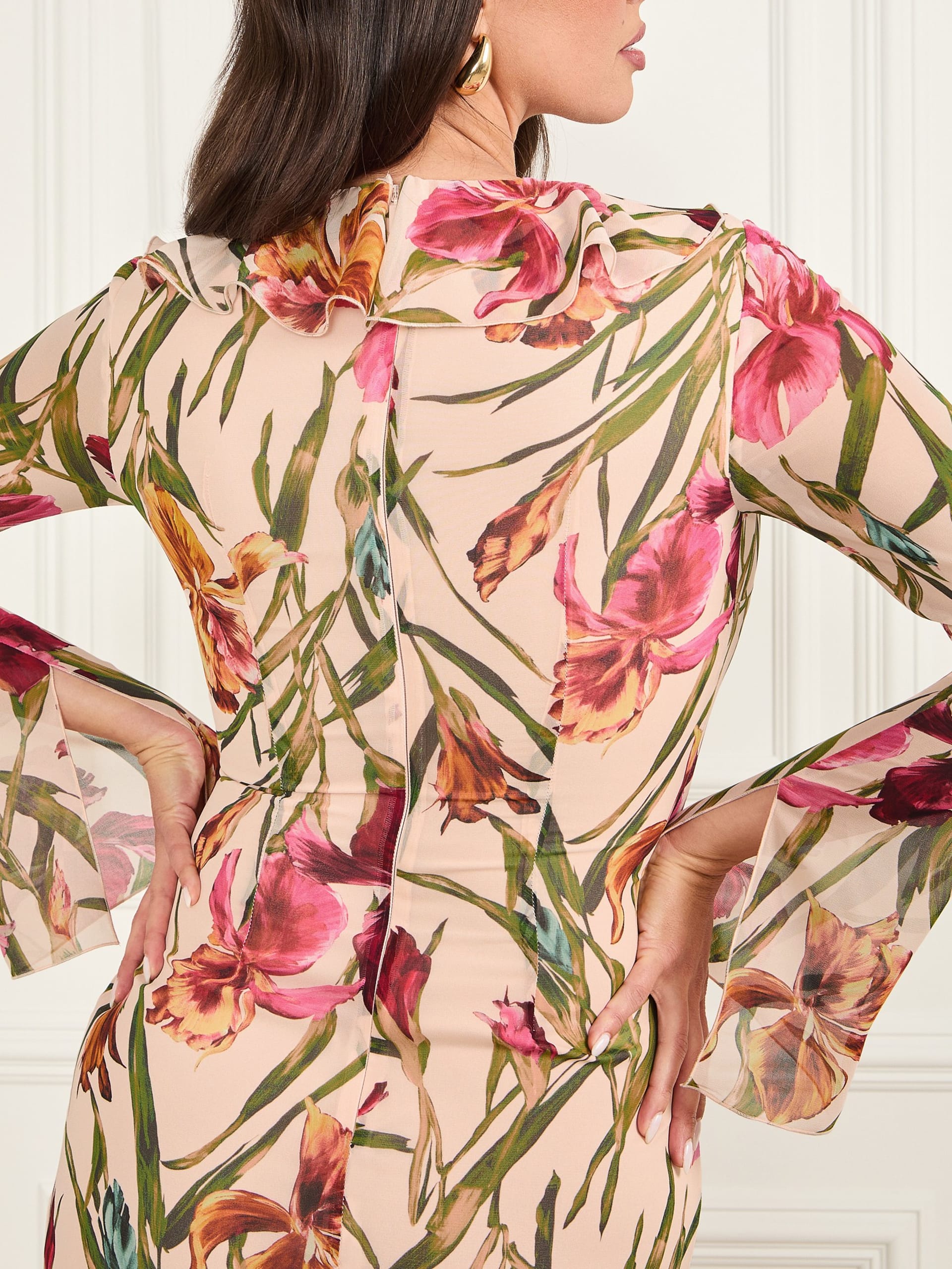 Vestido longo estampado Iris