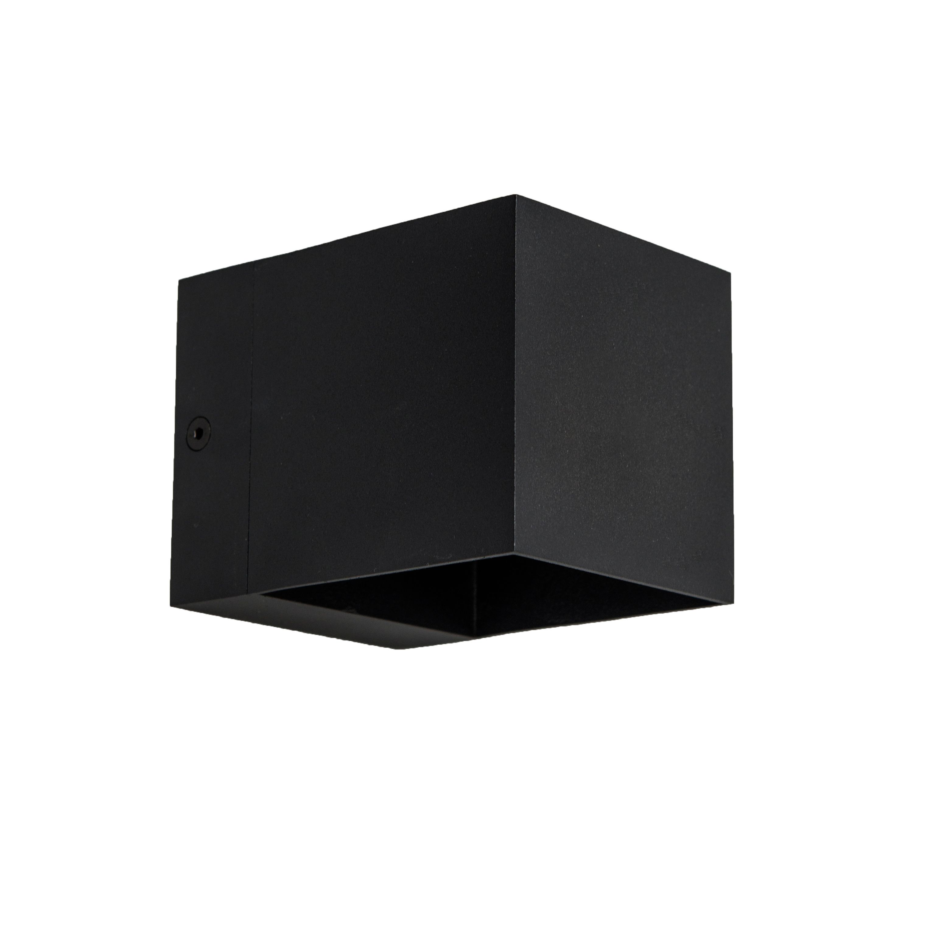 Moderne wandlamp zwart met lichteffect - Transfer