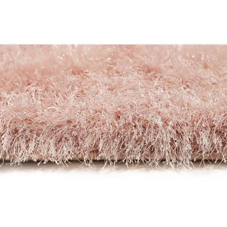 Wecon home Hochflorteppich Shiny Touch rosa