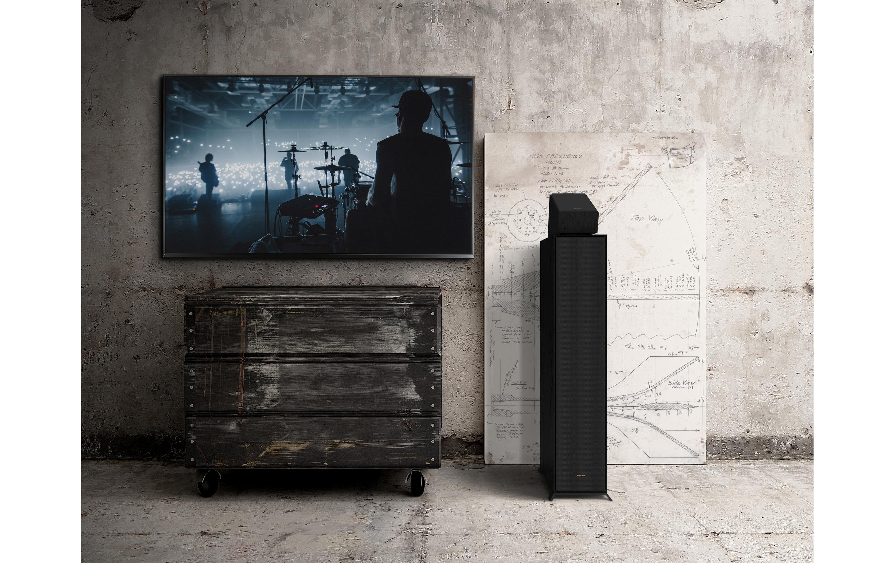 DolbyAtmos Regallautsprecher Paar R-40SA – Schwarz<br>«Dolby Atmos»-Surround-Sound-Lautsprecher für einen immersiven Klang