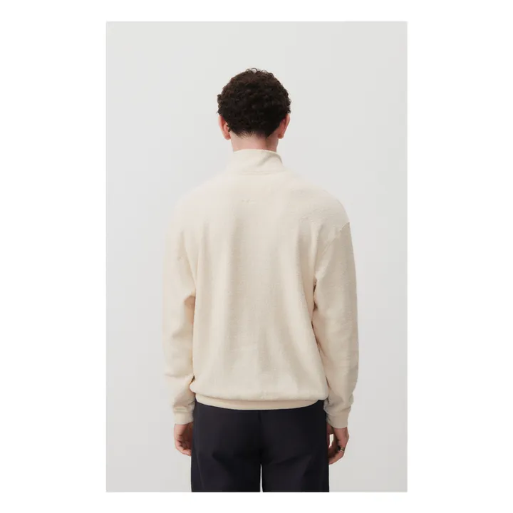 American Vintage Sweat Zippé Bobypark Eponge | Ecru
