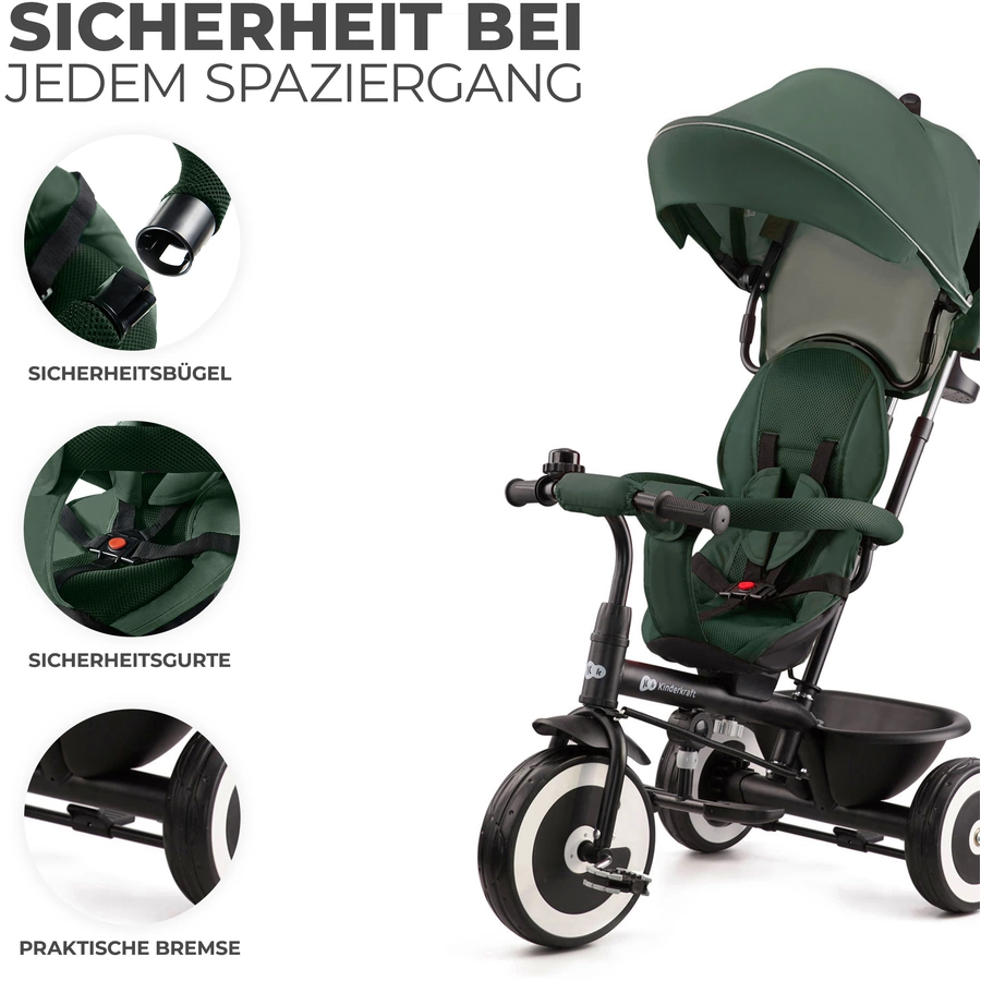 Kinderkraft Dreirad Aston, mystic green