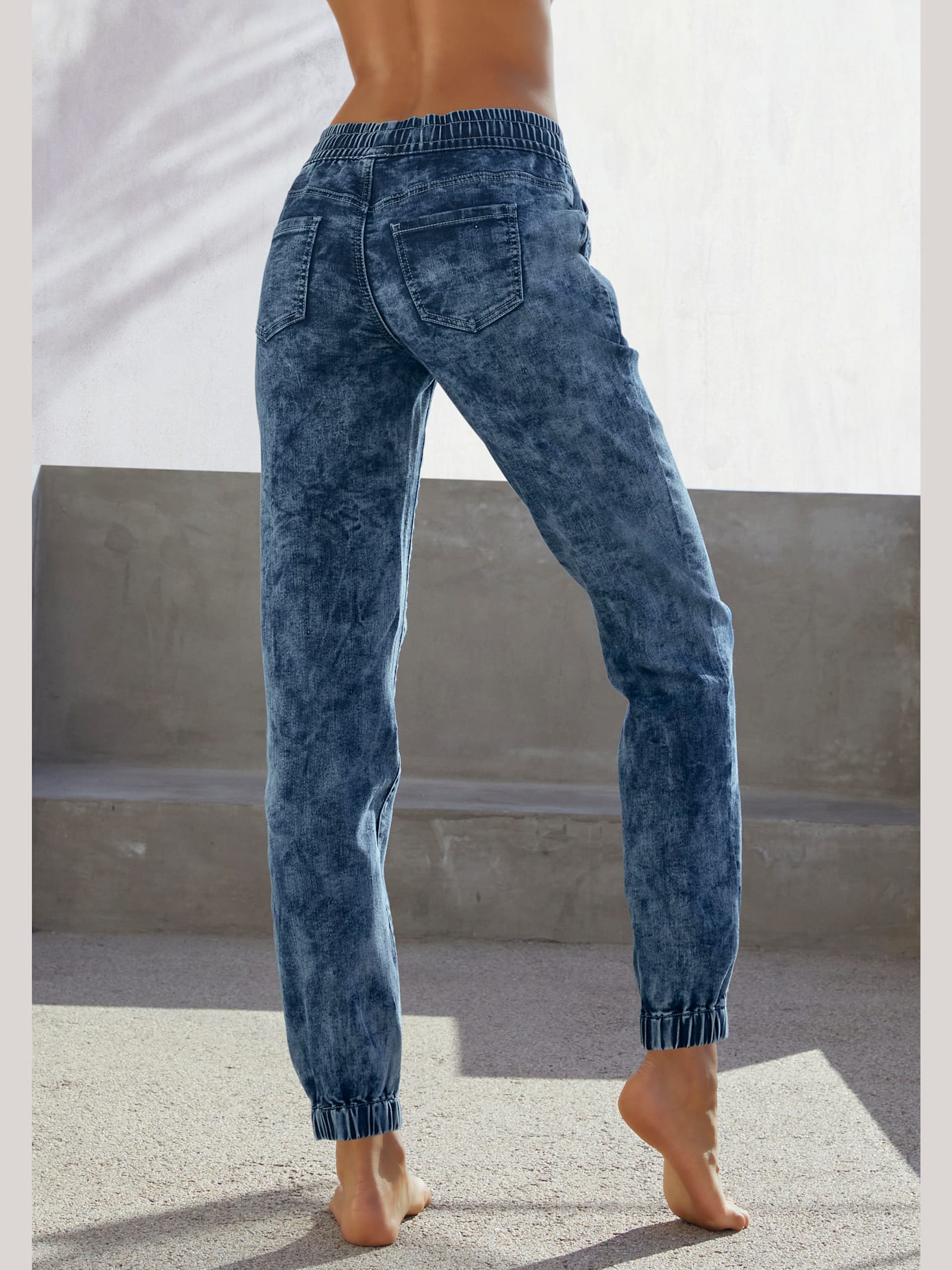Pantalon de jogging aspect jean
