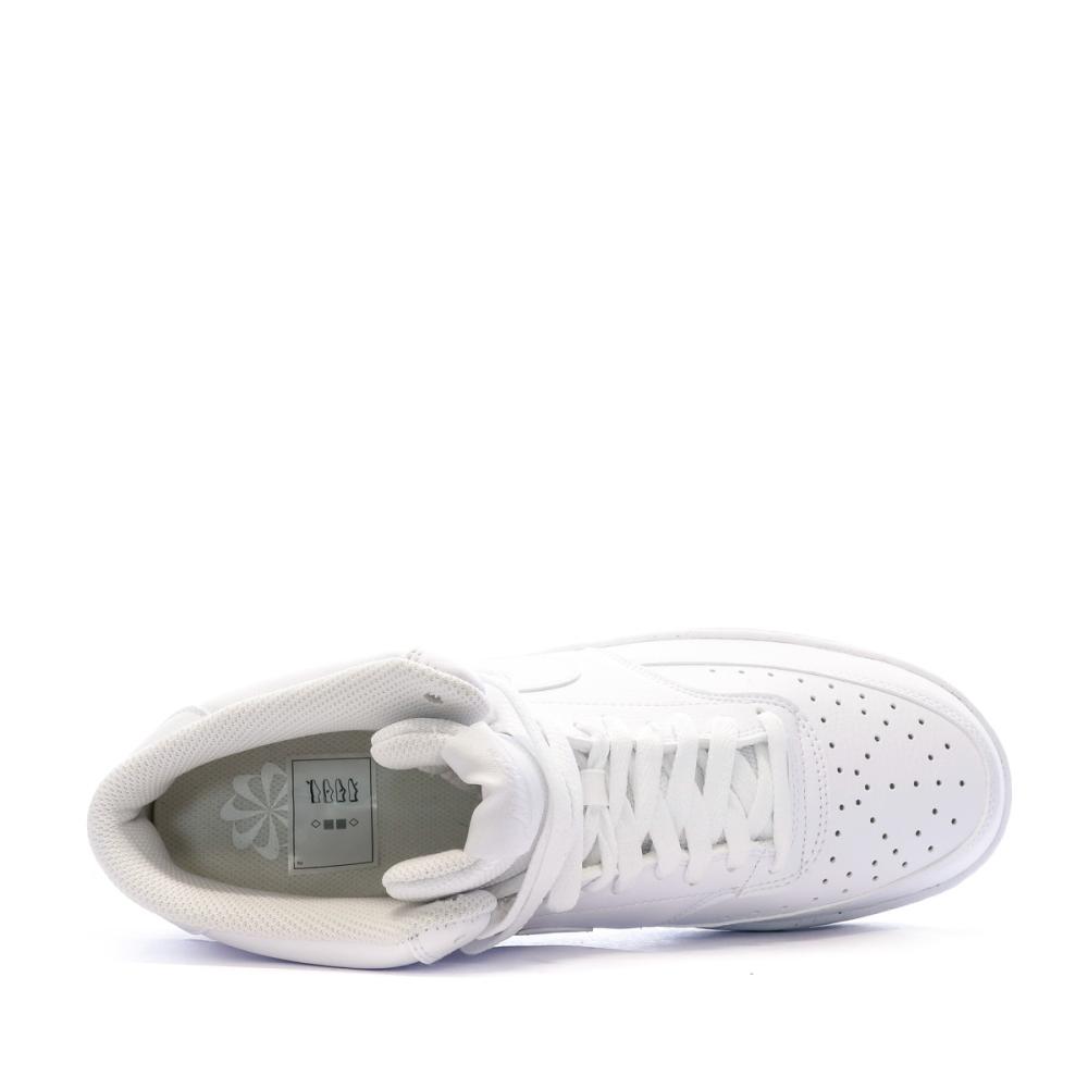 Nike Baskets Blanches Homme Nike Court Vision Mid
