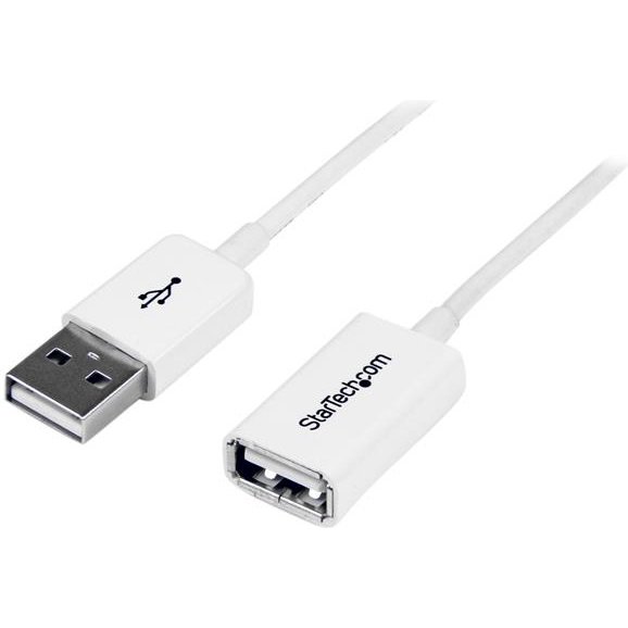 StarTech.com Câble Rallonge USB 3m - Câble USB 2.0 A-A Mâle / Femelle - Blanc
