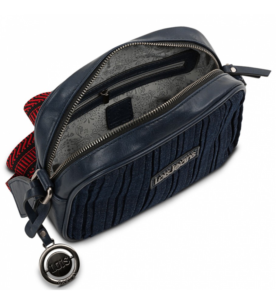 Bolsa de ombro Lois 313286 azul marinho - 22x16x6,5cm -