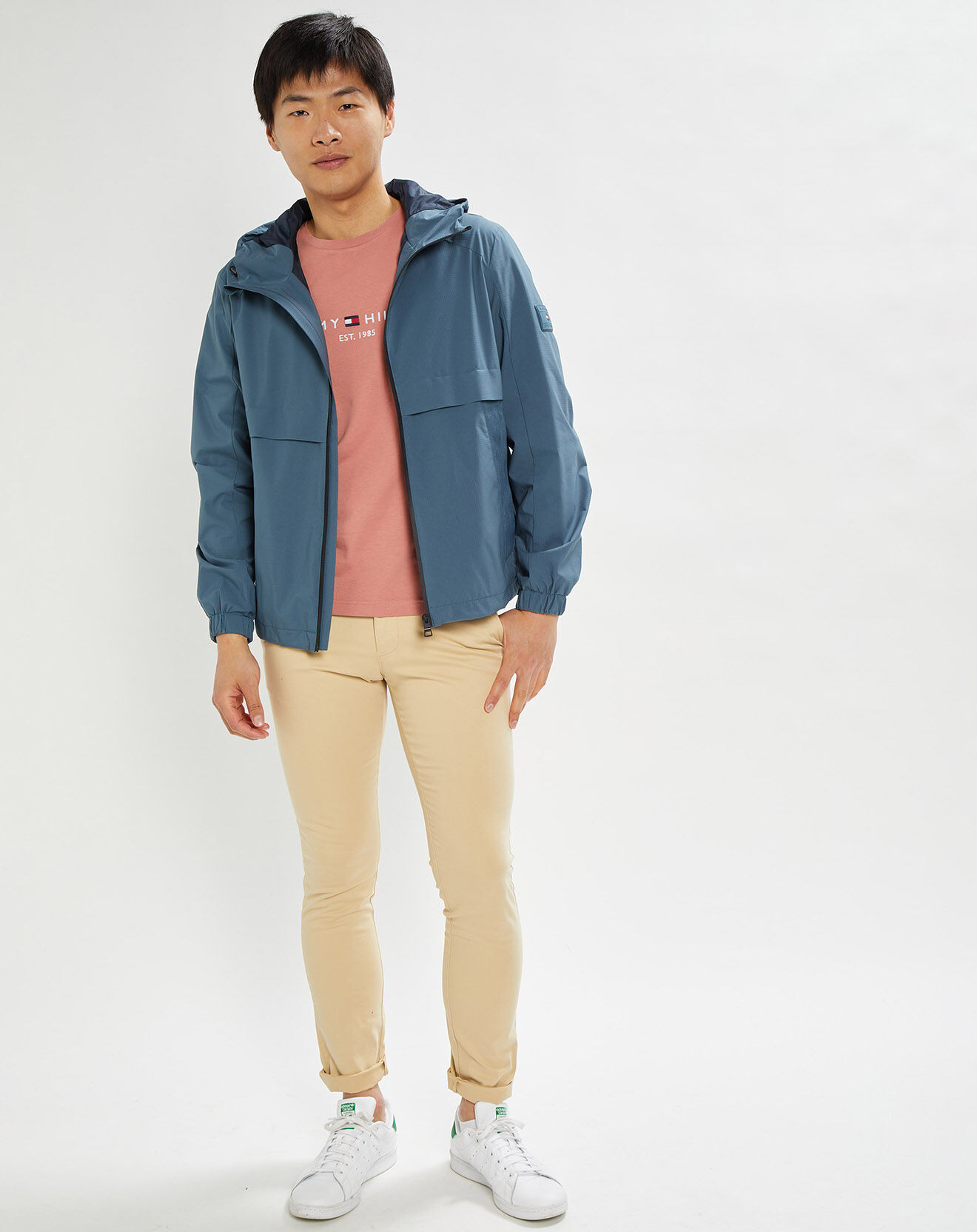 Tommy Hilfiger Blouson Ripstop Hooded bleu vintage