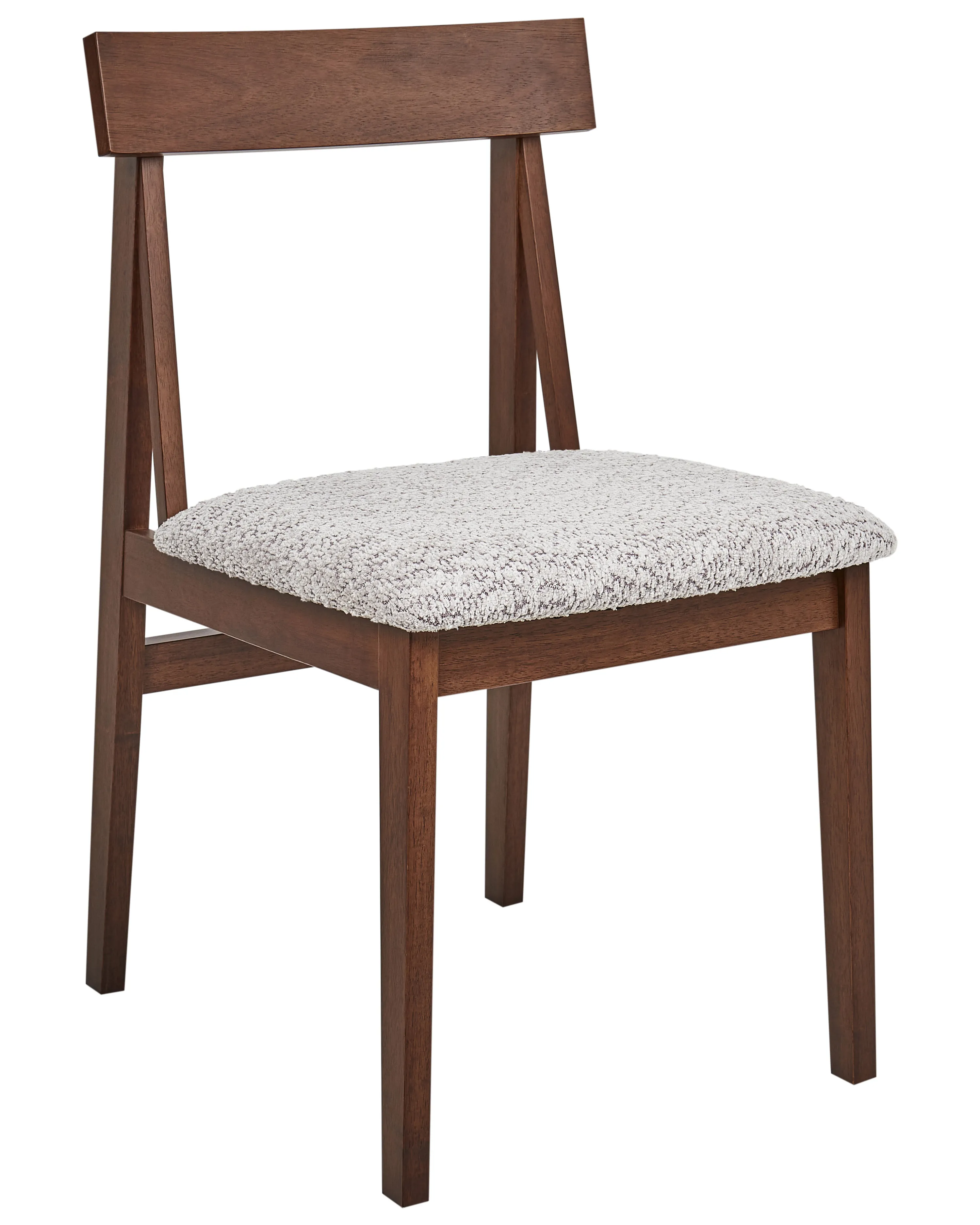 Set van 2 eetkamerstoelen ISLE Hout Bruin/grijs