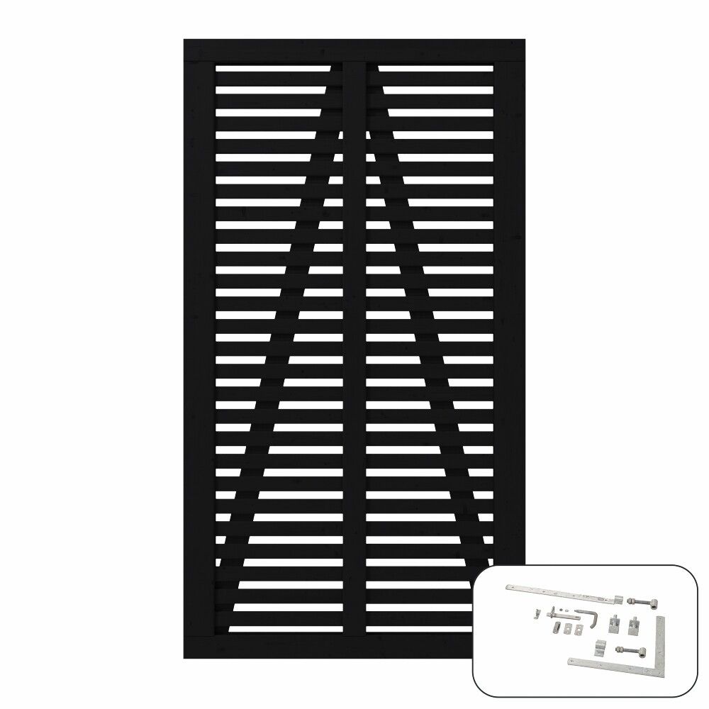 PORT PLUS HARMONI 100X180CM SVART