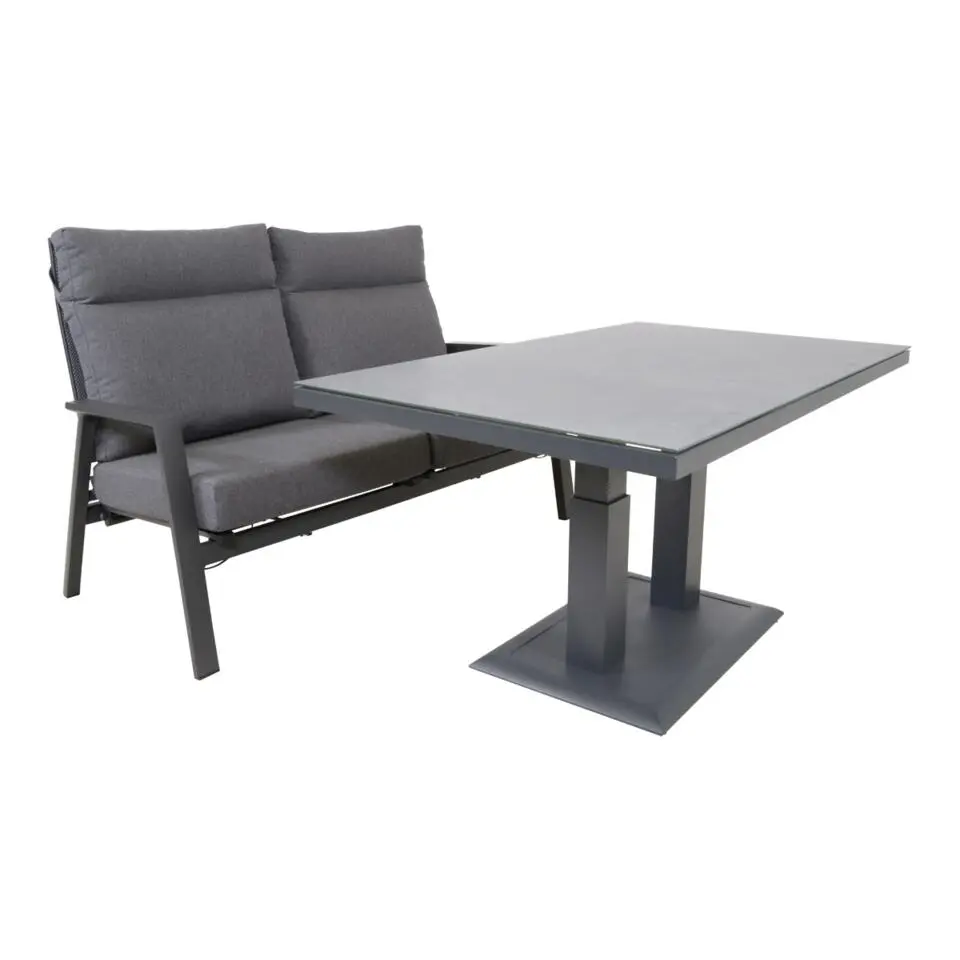 Les - Loungebank Ohio 2-pers - grijs