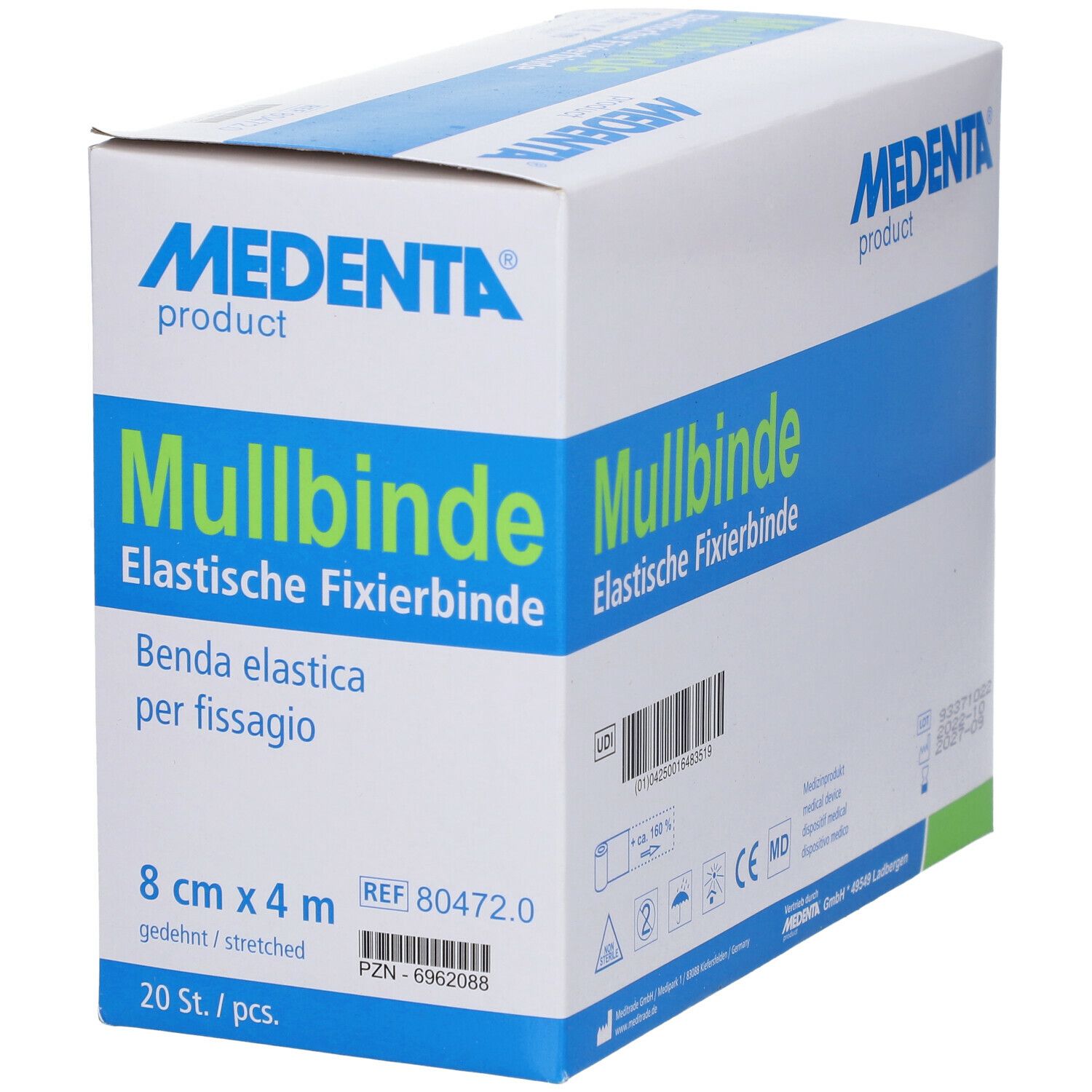 Mullbinde elastisch 8 cm x 4 m