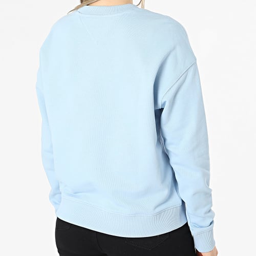 Sweat Crewneck Femme Bxy XS Badge 6138 Bleu Clair