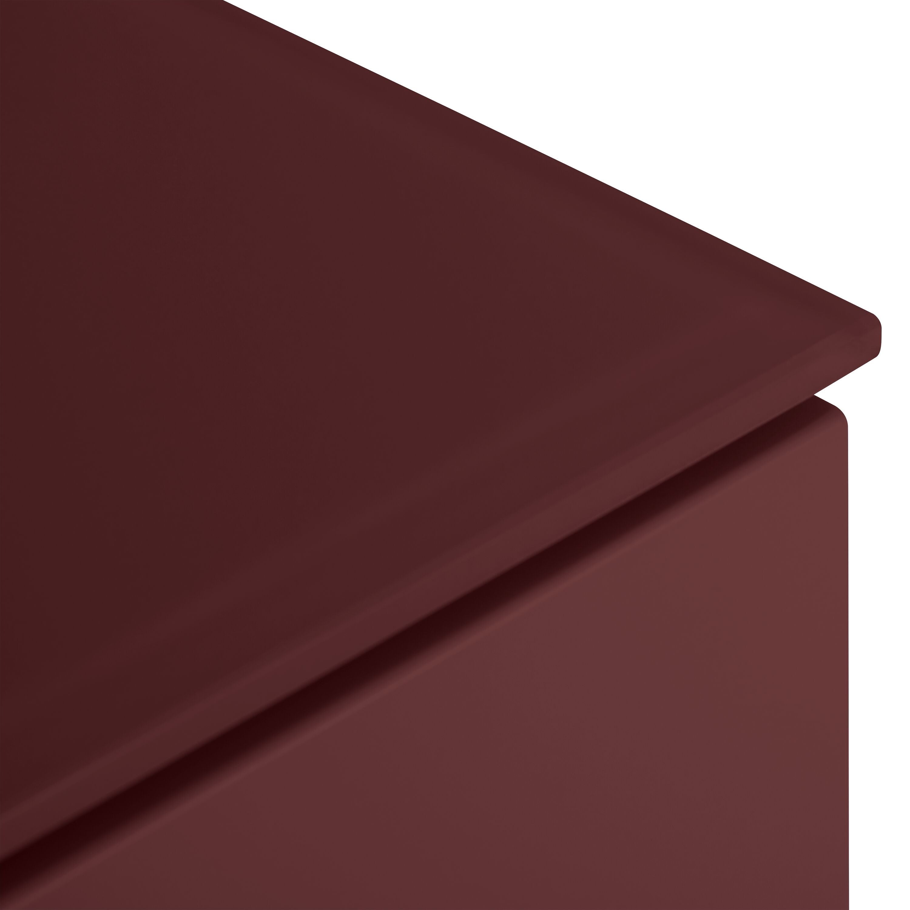 TILL Kommode - Dunkelrot / B: 84.0 cm x T: 41.0 cm x H: 106.0 cm