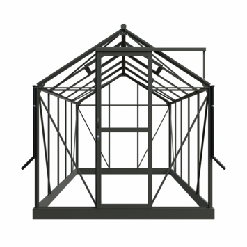 Royal Well Mary III kweekkas aluminium groengrijs 7,63 m²