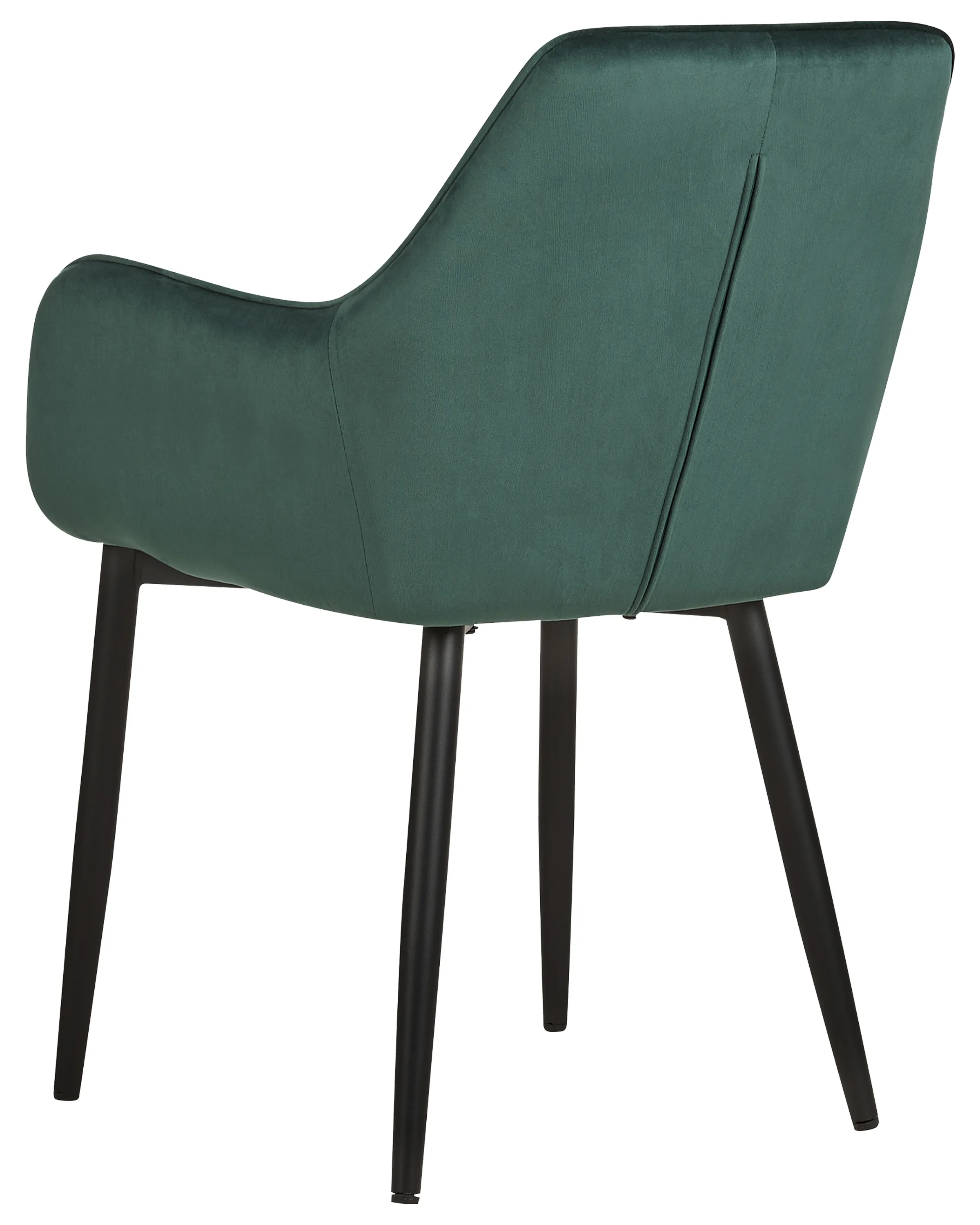 Set van 2 eetkamerstoelen WELLSTON Fluweel Donkergroen