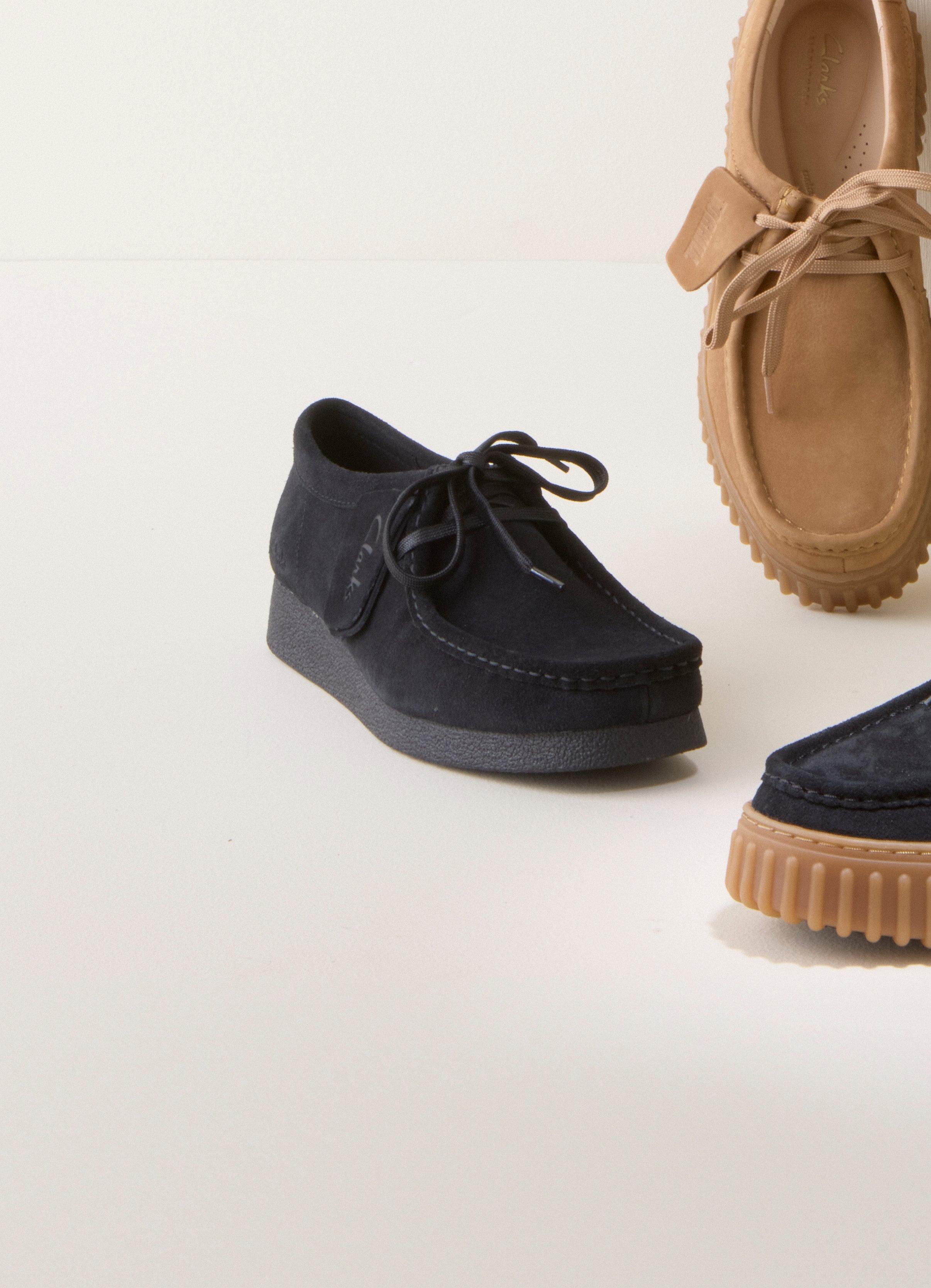Clarks  Wallabee Evosh sko - Black Sde