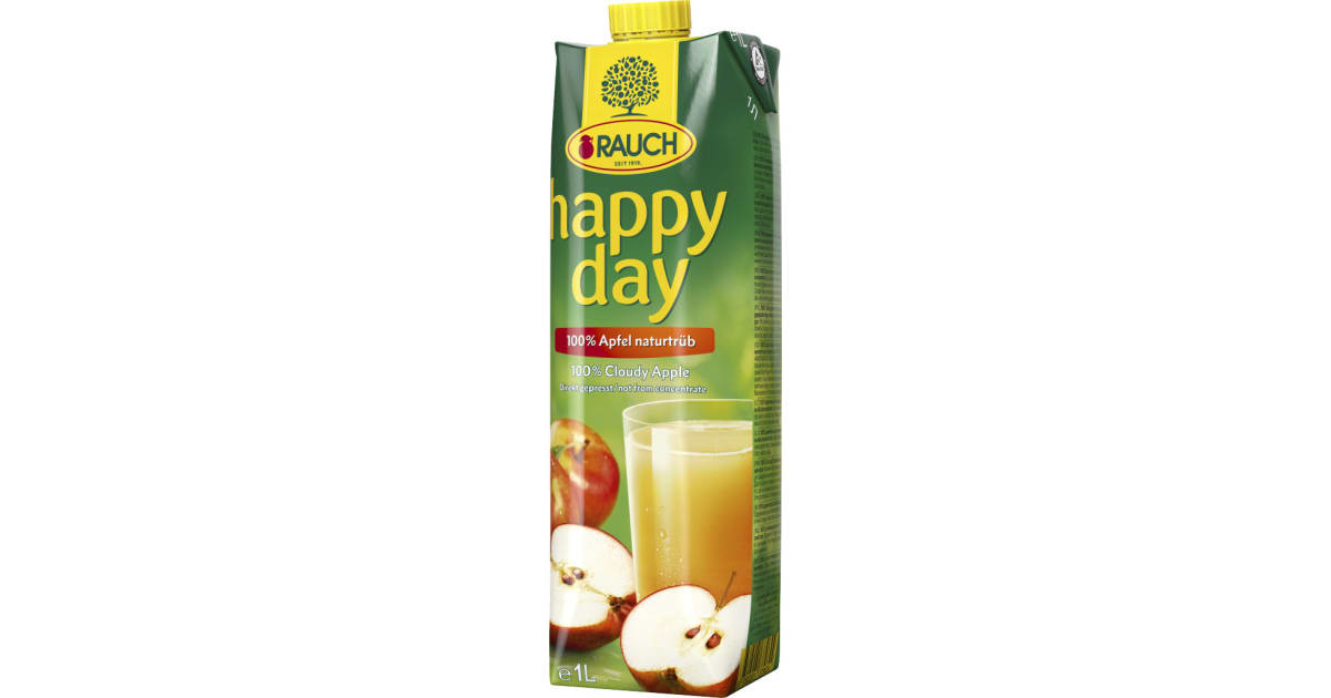 Rauch Happy Day Apfel naturtrüb 1,0 Liter (Einweg)